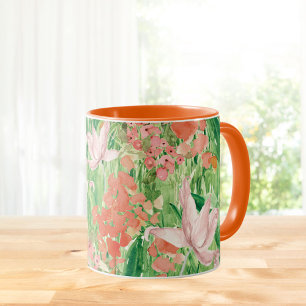 Mug Prairie florale de fleurs sauvages à l'aquarelle 