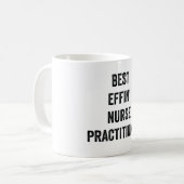 Mug Praticien en soins infirmiers de la meilleure effi (Devant gauche)