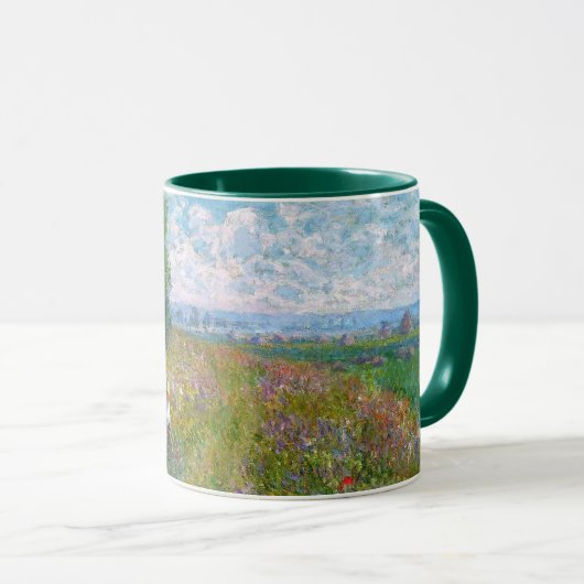 Mug Pré avec des peupliers par Claude Monet (Devant droit)