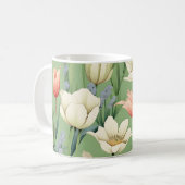 Mug Pré avec tulipes et Fleurs sauvages (Devant gauche)