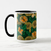 Mug Pré de Dandelion sur vert foncé (Gauche)