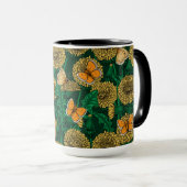 Mug Pré de Dandelion sur vert foncé (Devant droit)
