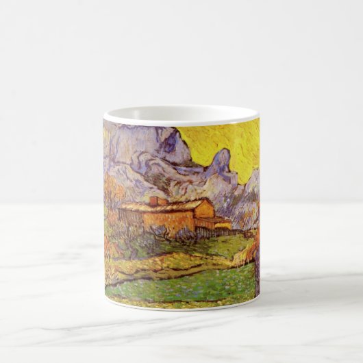 Mug Pré en montagne par Vincent van Gogh (Centre)