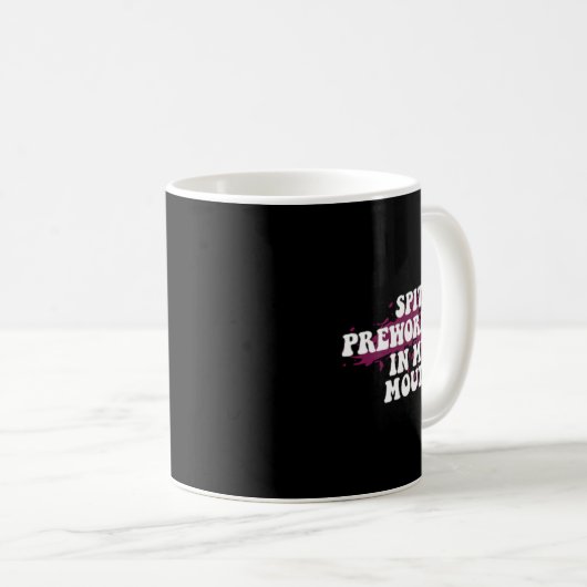 Mug Pré-Exercice Dans Ma Bouche Gym Bodybuilding Avant (Devant droit)