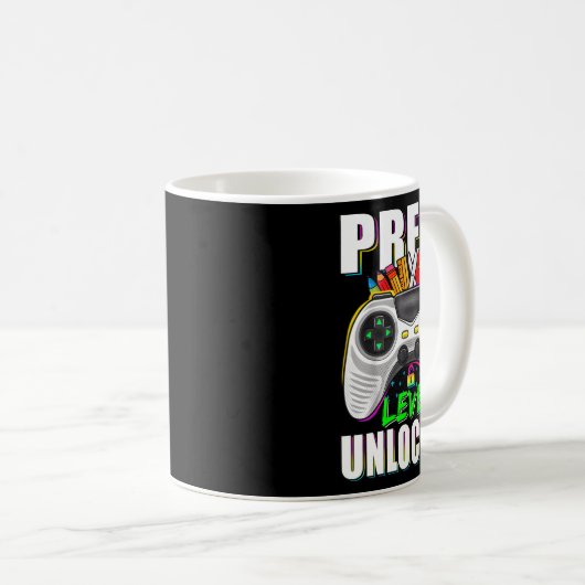 Mug Pre-k Level Unlocked Gamer First Day Of School Boy (Devant droit)