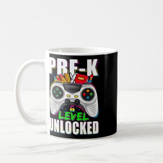 Mug Pre-k Level Unlocked Gamer First Day Of School Boy (Gauche)