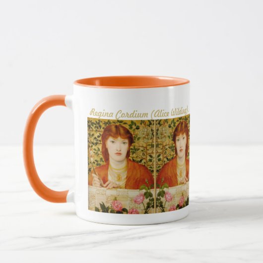 Mug Pre-Raphaelite de Rossetti Regina Cordium CC0505 (Gauche)