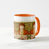 Mug Pre-Raphaelite de Rossetti Regina Cordium CC0505 (Devant droit)