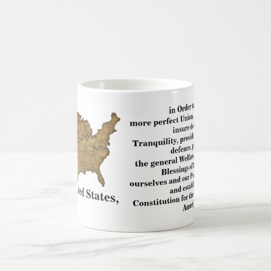 Mug Préambule de la Constitution des États-Unis (Centre)