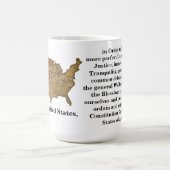 Mug Préambule de la Constitution des États-Unis (Centre)