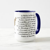 Mug Préambule de la Constitution des États-Unis (Devant droit)
