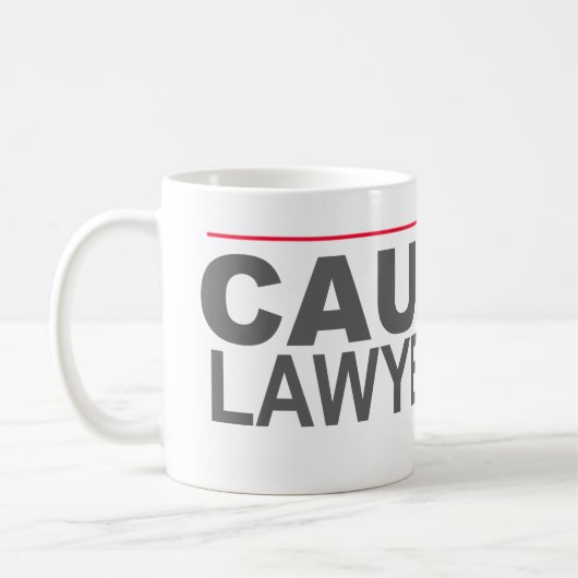 MUG "PRÉCAUTION LAWYERED" -- (Gauche)