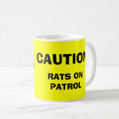 MUG PRÉCAUTION ! RATS SUR LA PATROUILLE (Devant droit)