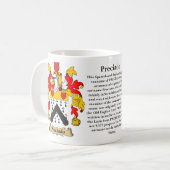 Mug Preciado, l'origine, la signification et la crête (Devant gauche)