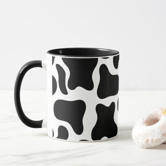 Mug Precioso patrón de vaca (Avec donut)