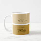 Mug Préférence boisson Nom moderne Classique (Gauche)