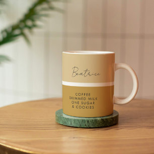 Mug Préférence boisson Nom moderne Classique