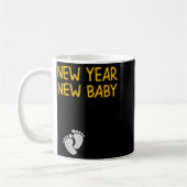 Mug Pregnancy Announcemen - New Year New Baby  (Gauche)