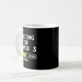 Mug Pregnancy Announcement 2026 Waiting For Player 3 D (Devant gauche)