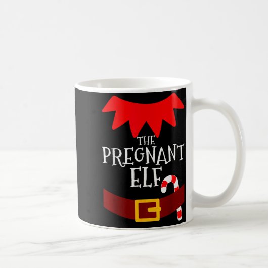 Mug Pregnant Elf Matching Family Group Christmas Pajam (Droite)