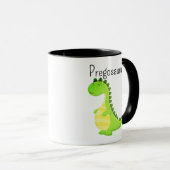 Mug Pregosaurus Funny Dinosaur Enceinte (Devant droit)
