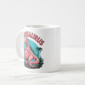 Mug Pregosaurus Funny Grossesse Faire-part Dino Maman (Devant gauche)