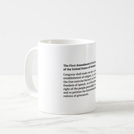 Mug Premier amendement de la Constitution (Devant gauche)