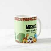 Mug Premier anniversaire Safari thématique (Devant droit)