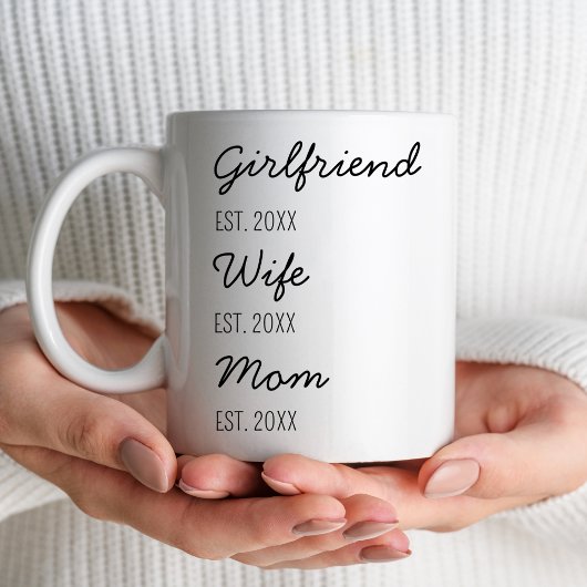Mug Premier cadeau papa papa maman papa pour mariée fe