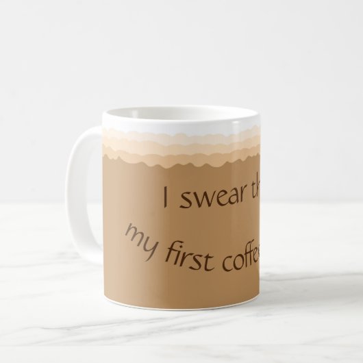 Mug Premier café aujourd'hui (Devant gauche)