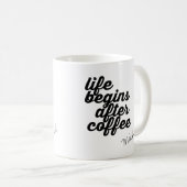 Mug premier café, personnalisé (Devant droit)