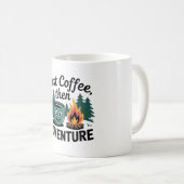 MUG PREMIER CAFÉ PUIS AVENTURE CAMPING (Devant droit)
