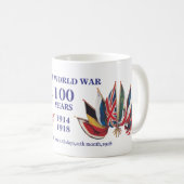 Mug Premier centenaire de guerre mondiale (Devant droit)