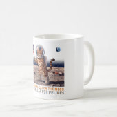 Mug Premier chat Bengal sur la Lune - Félin spatial ré (Devant droit)