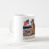 Mug Premier chat Bengal sur la Lune - Félin spatial ré (Devant gauche)
