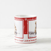 Mug Premier Chiot Noël Rouge Personnalisé Animaux de C (Centre)