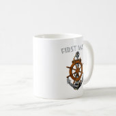 Mug Premier compagnon d'Ancre nautique (Devant droit)