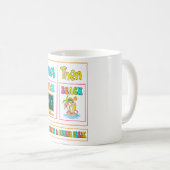 Mug Premier Enseignement Alors Plage Je Gagne Une Paus (Devant droit)