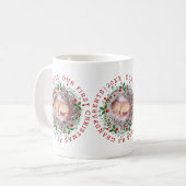 Mug Premier grand-parents de Noël avec une photo (Devant gauche)