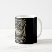 Mug Premier Jésus pense une conception de raton laveur (Devant droit)