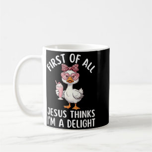 Mug Premier Jésus pense une conception d'oie délice 11
