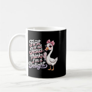 Mug Premier Jésus Pense Une Conception D'oie Délicieus