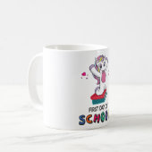 Mug Premier jour de l'école Unicorn (Devant gauche)