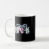 Mug Premier jour de pré-maternelle bouquet floral pour (Gauche)