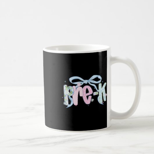 Mug Premier jour de pré-maternelle bouquet floral pour (Droite)