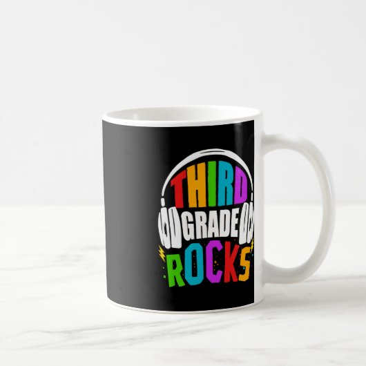 Mug Premier Jour De Rocks De 3E Année Retour À L'École (Droite)