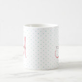 Mug Premier Modèle Monogramme Ajouter Votre Nom Modern (Centre)