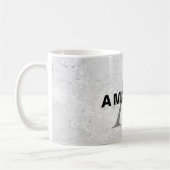 Mug Premier monogramme professionnel uni ajouter votre (Gauche)