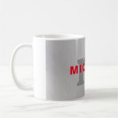 Mug Premier monogramme professionnel uni ajouter votre (Gauche)