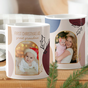 Mug Premier Noël comme photo d'arche dorée personnalis